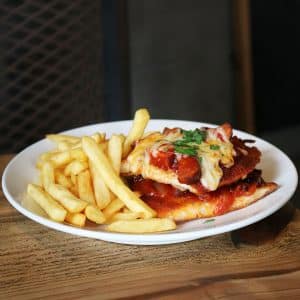 Breaded Chicken Breast Tower