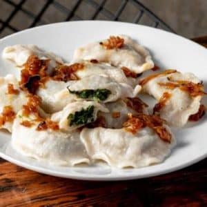 Goat Cheese + Spinach Pierogi 10 pc