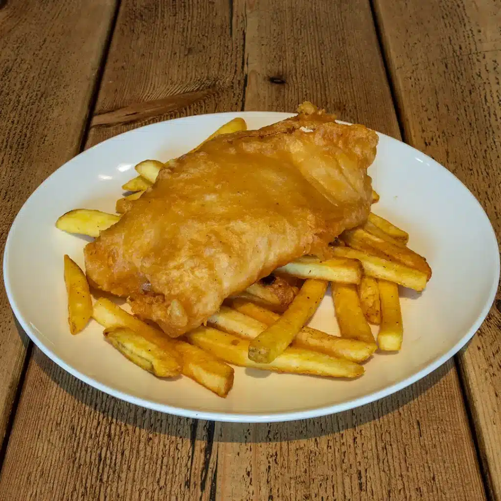 Beer Battered Fish with Chips
